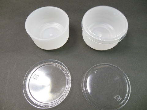 楽焼茶碗（透明）デザート スイーツカップ 容器